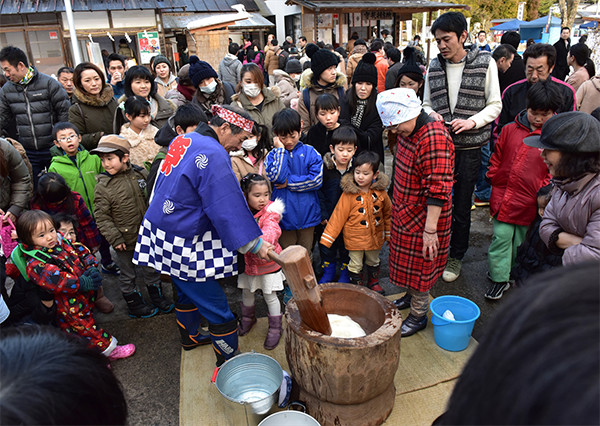 節分祭餅つき大会